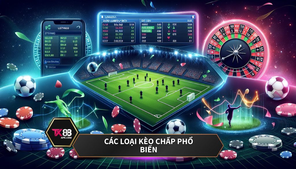 Các loại kèo chấp phổ biến.
