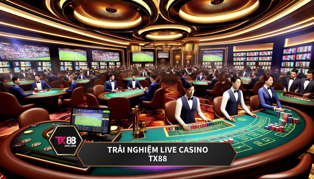 Trải nghiệm live casino TX88.