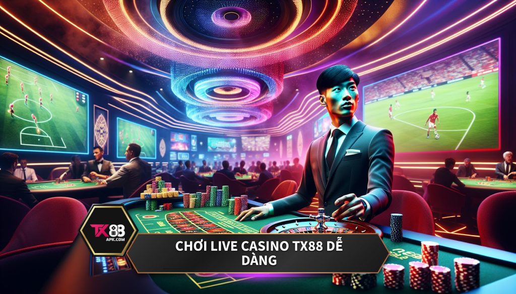 Chơi live casino TX88 dễ dàng.