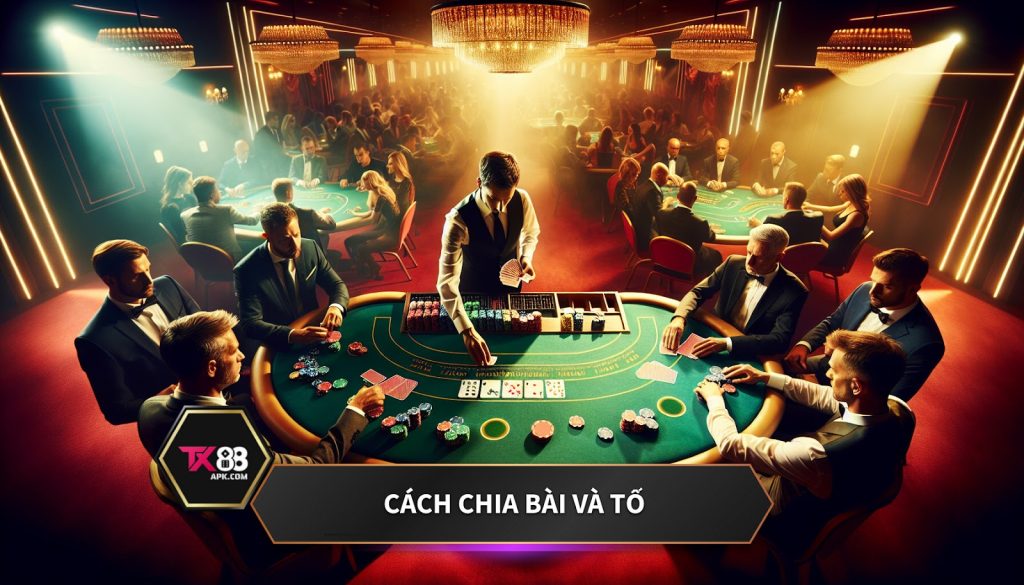 Cách chia bài và tố.
