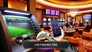 Lưu ý khi rút tiền.