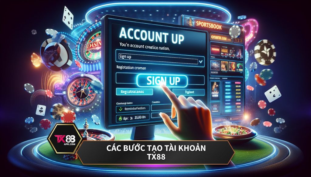 Các bước tạo tài khoản TX88.