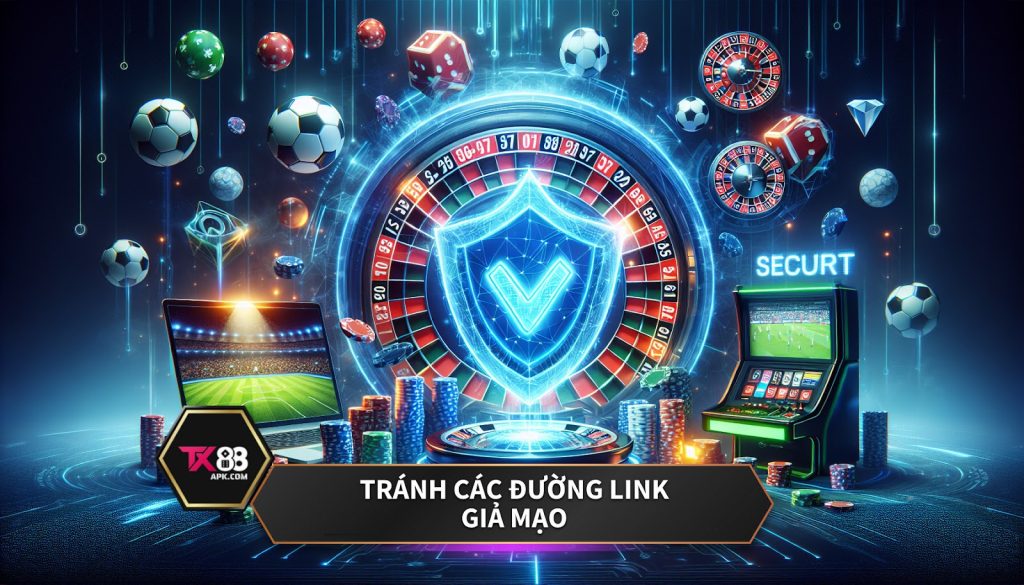 Tránh các đường link giả mạo.